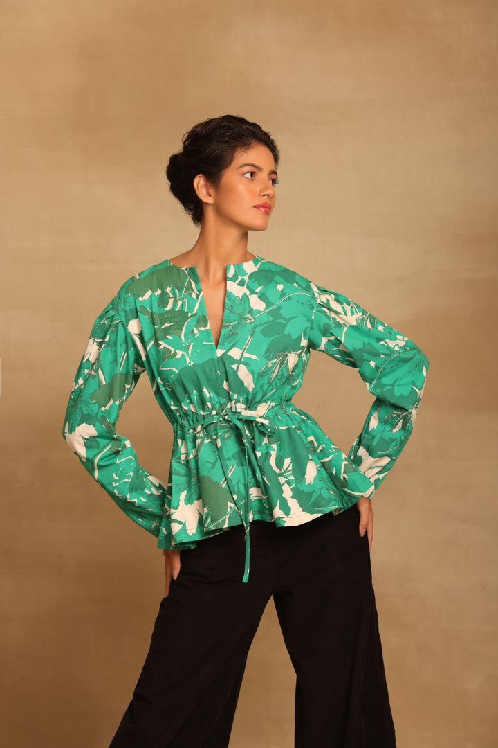 Sara Green Peplum Top