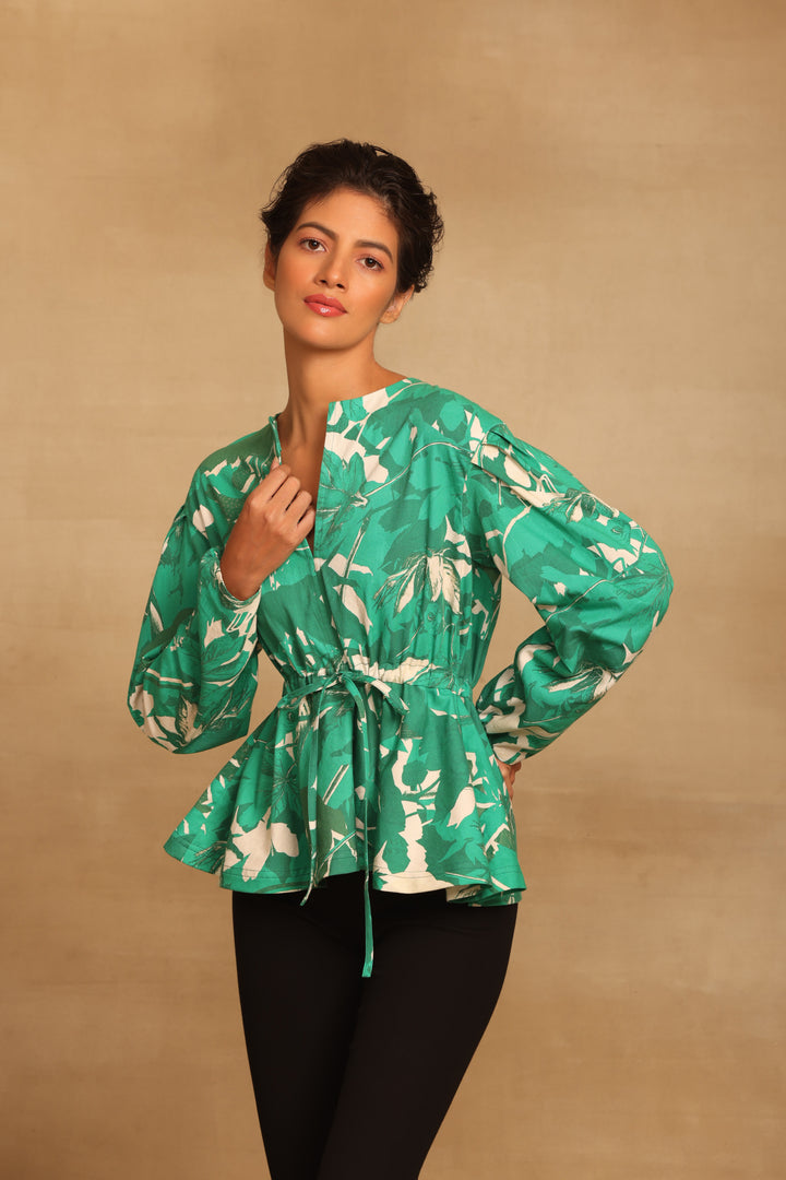 Sara Green Peplum Top