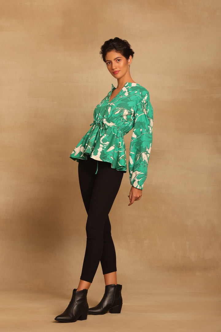 Sara Green Peplum Top