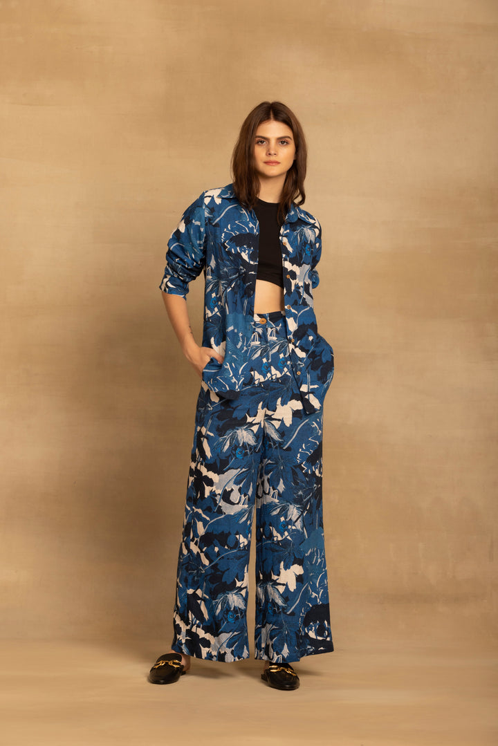 Sara Blue Co-ord Set