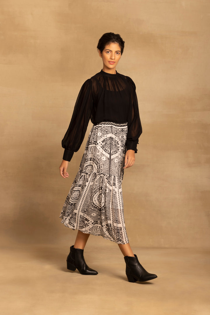 Nikita Tiered Midi Skirt