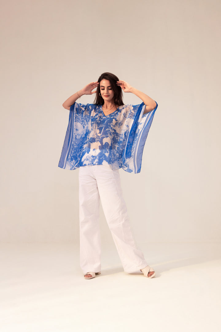 Azure Kaftan Top