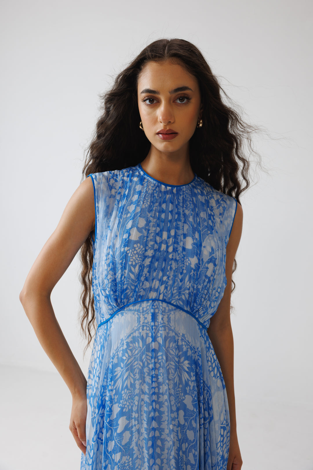 Pavni Asymmetric Long Dress