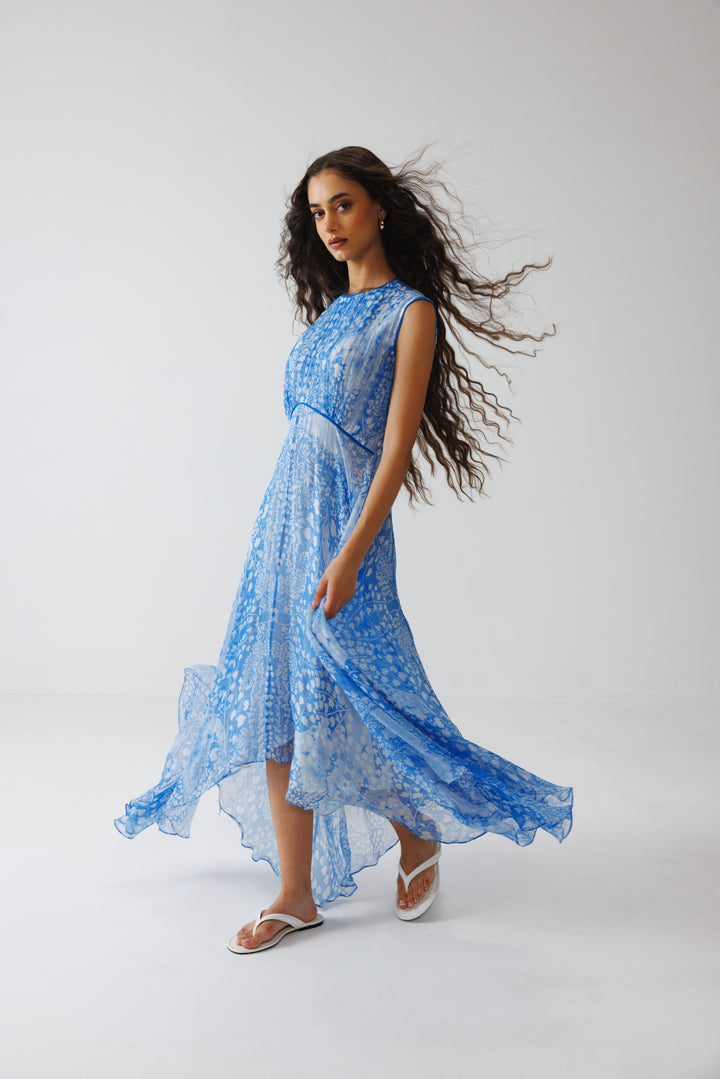 Pavni Asymmetric Long Dress