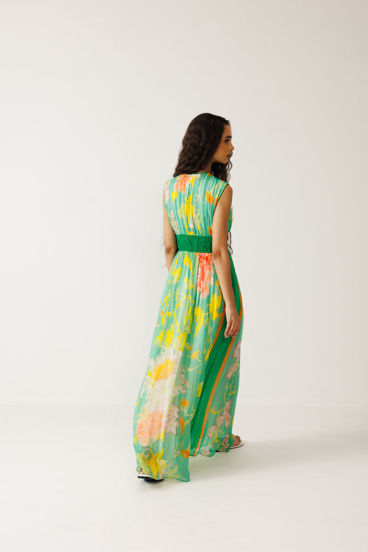 Avni Sleeveless Dress - Green