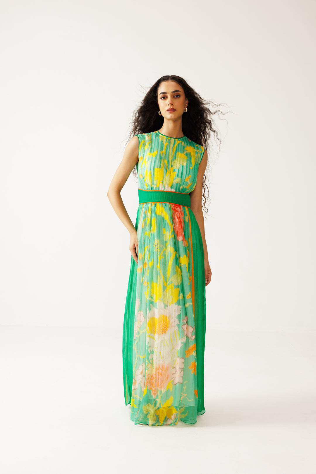 Avni Sleeveless Dress - Green