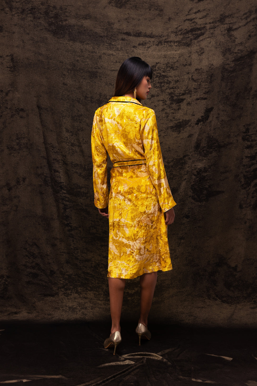 Nargis Robe Dress - Yellow