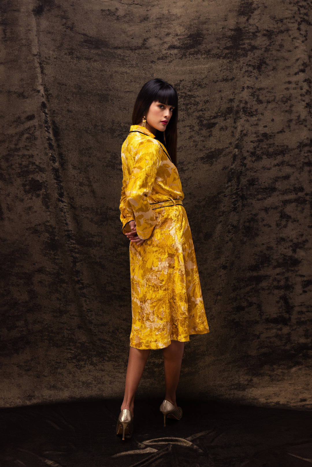 Nargis Robe Dress - Yellow