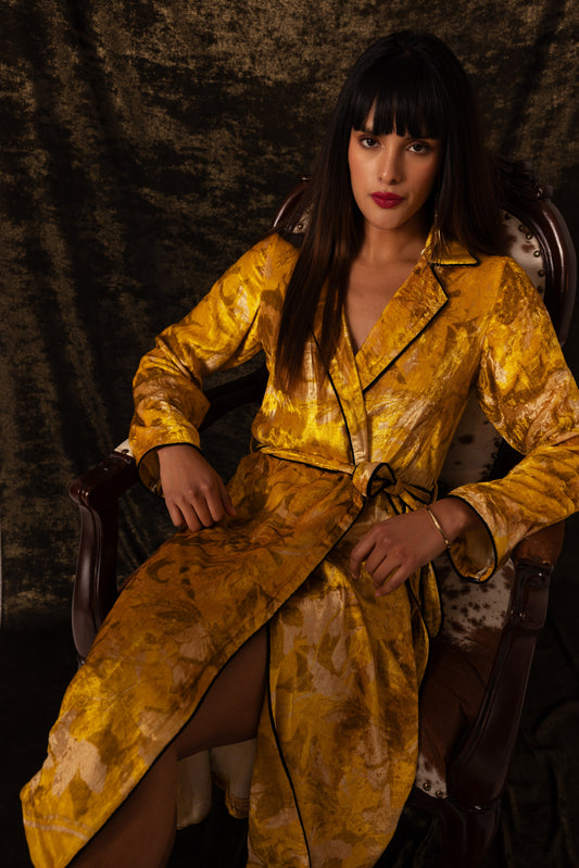Nargis Robe Dress - Yellow