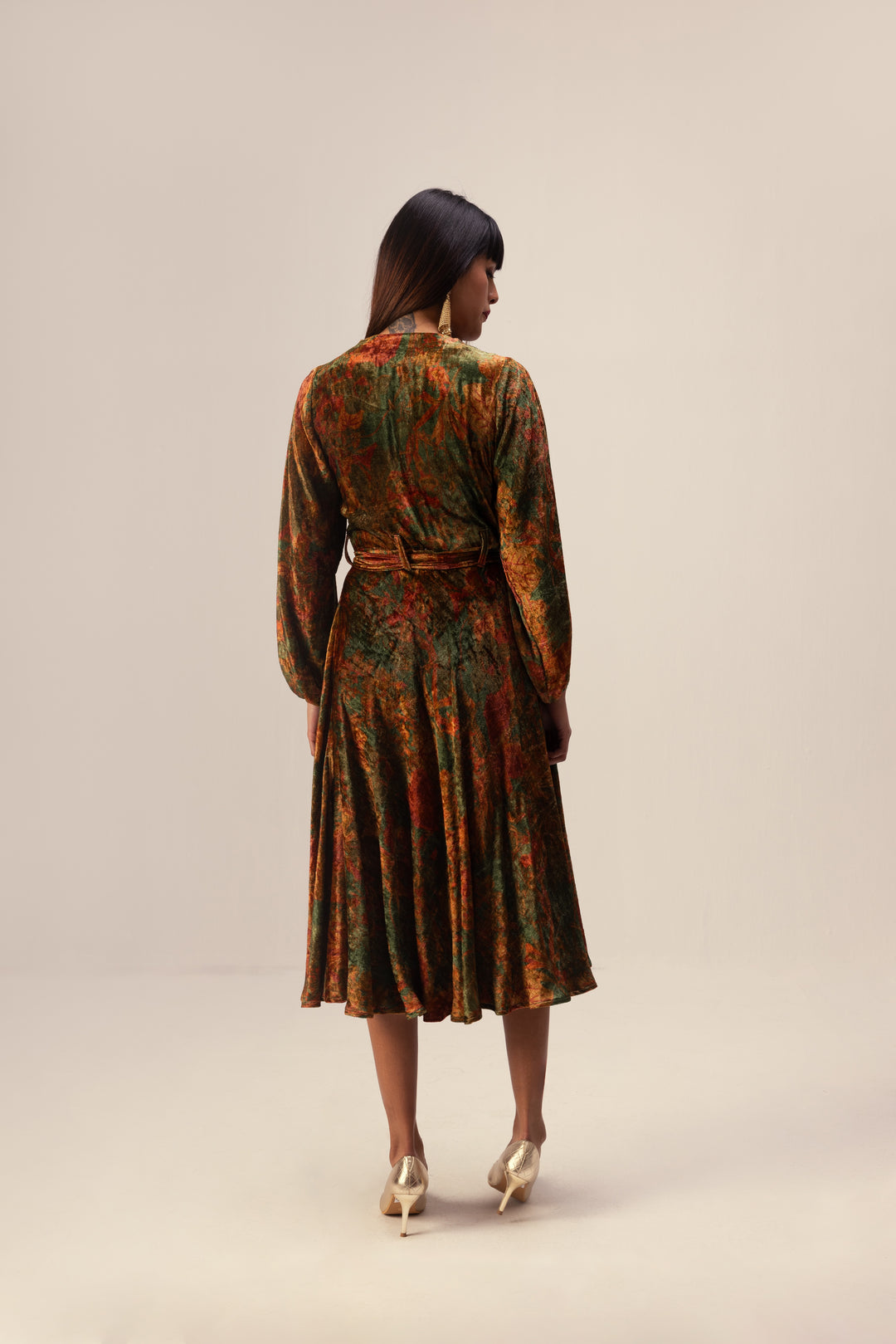 Nargis Wrap Dress - Green