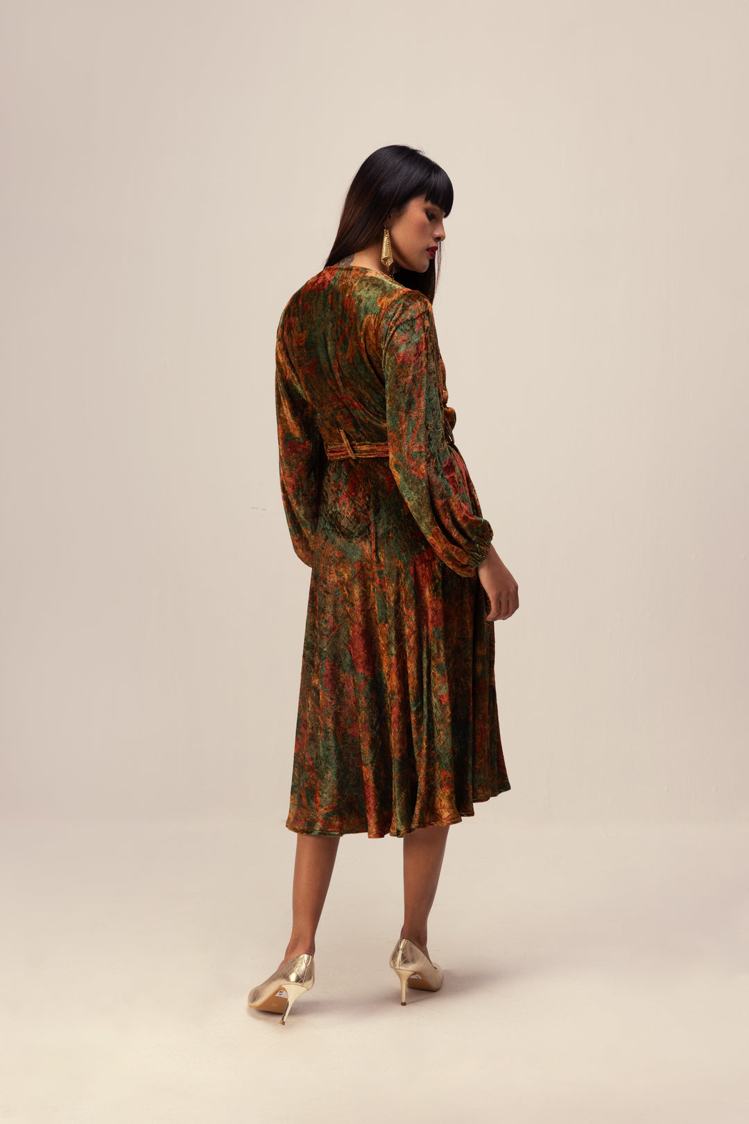 Nargis Wrap Dress - Green