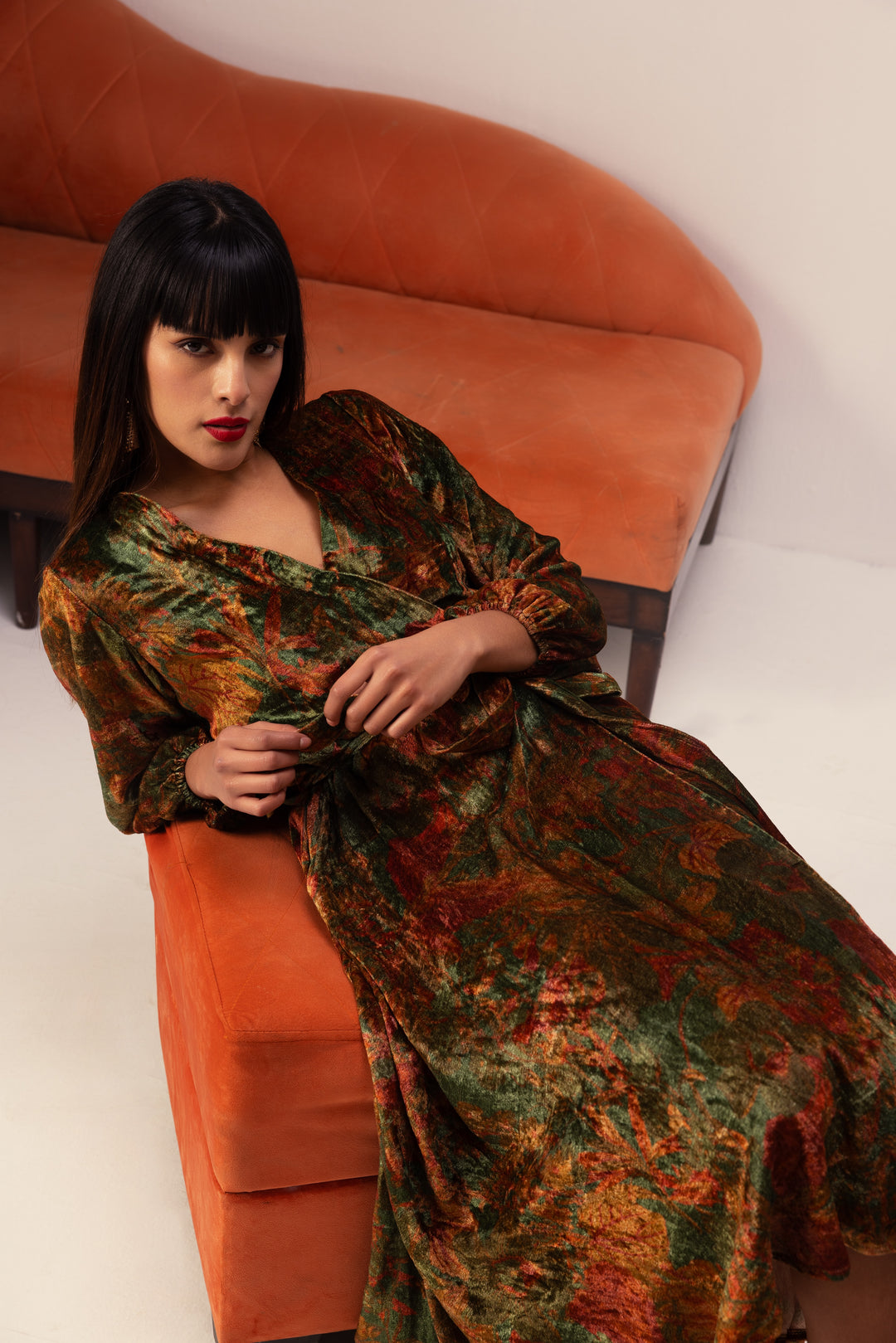 Nargis Wrap Dress - Green