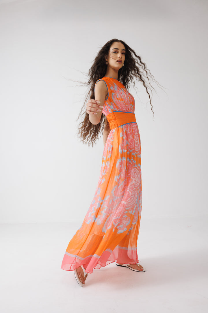 Aashi Orange Dress