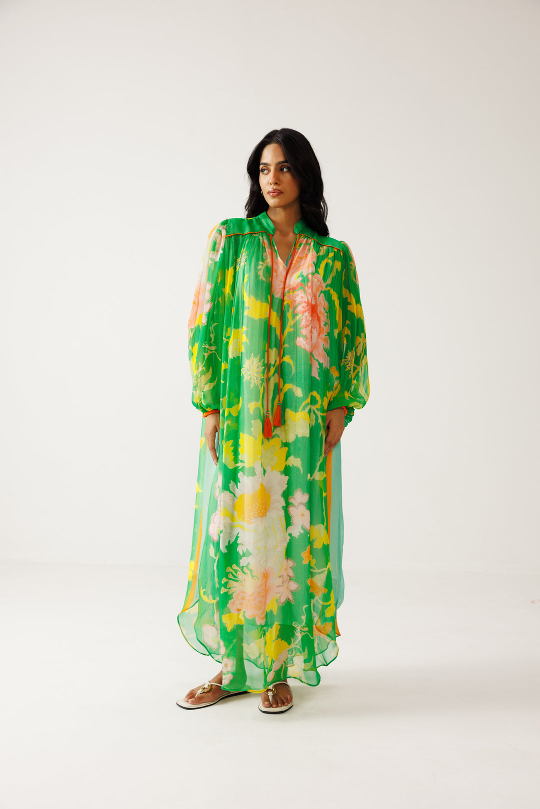 Avni Kaftan Dress - Green