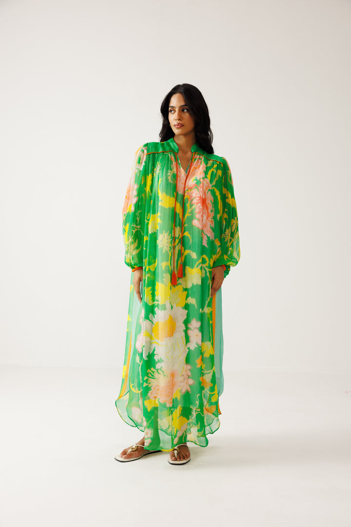 Avni Kaftan Dress - Green