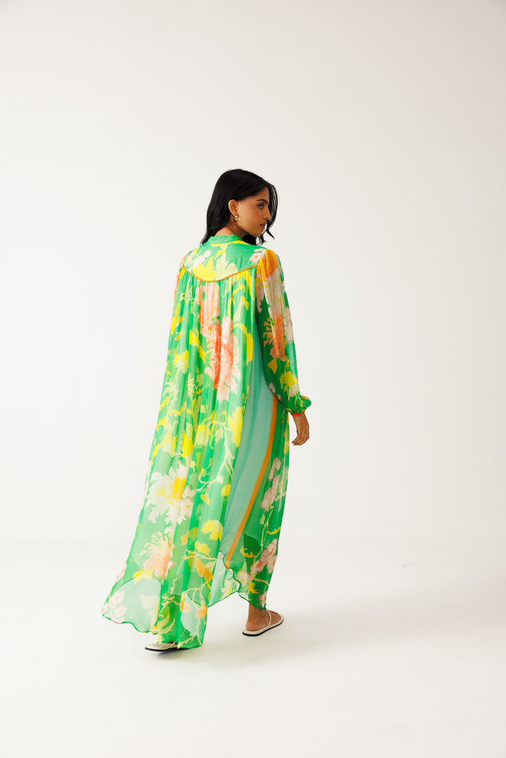 Avni Kaftan Dress - Green