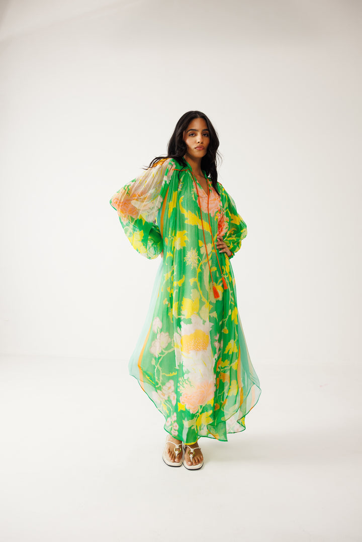 Avni Kaftan Dress - Green