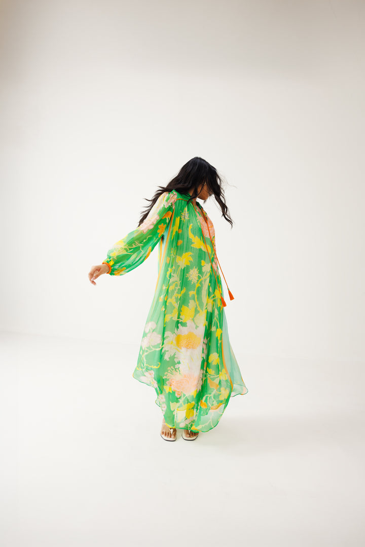 Avni Kaftan Dress - Green