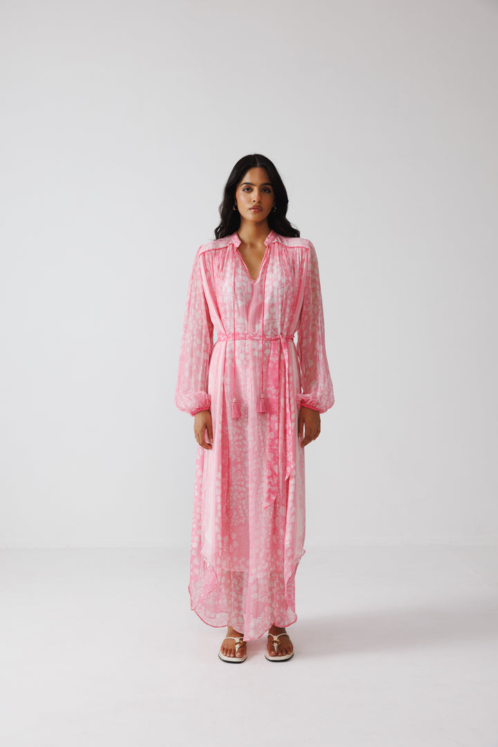 Pavni Kaftan Dress- Pastel Pink