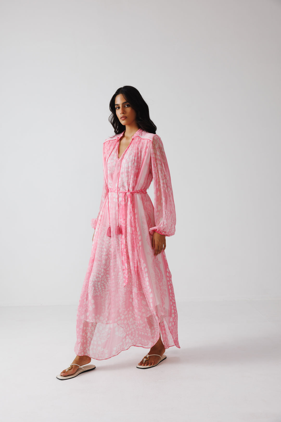 Pavni Kaftan Dress- Pastel Pink