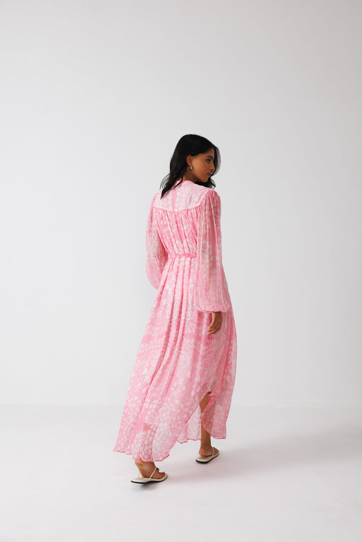 Pavni Kaftan Dress- Pastel Pink