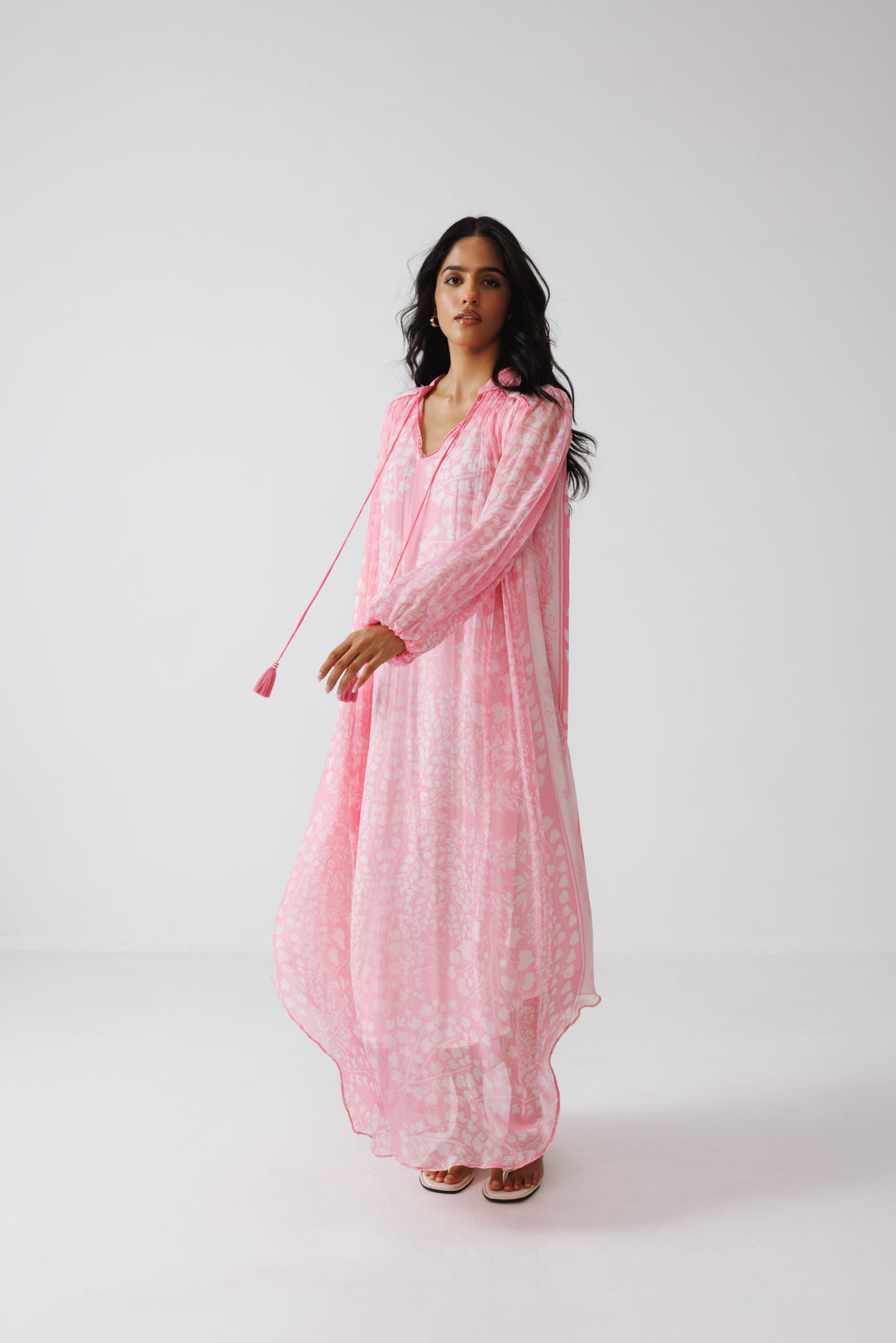 Pavni Kaftan Dress- Pastel Pink