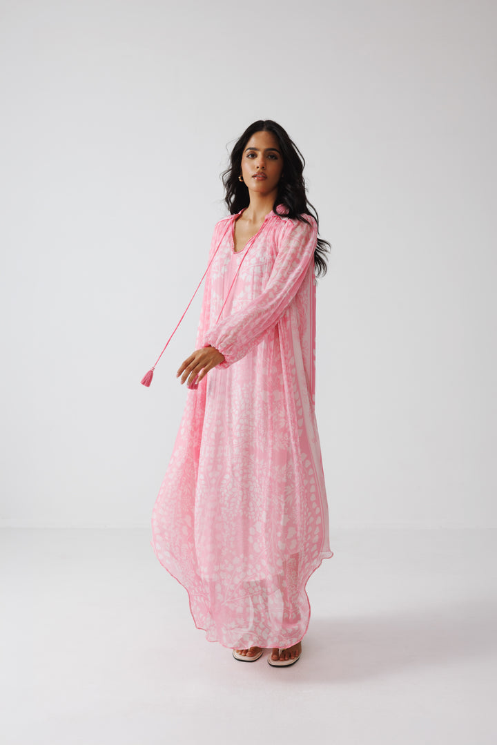 Pavni Kaftan Dress- Pastel Pink