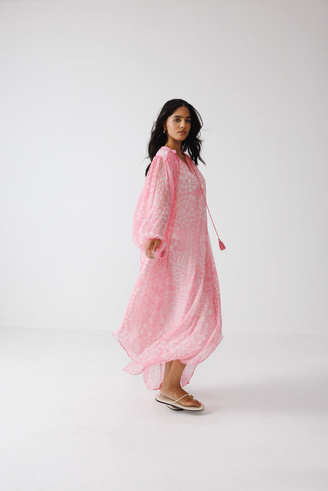 Pavni Kaftan Dress- Pastel Pink