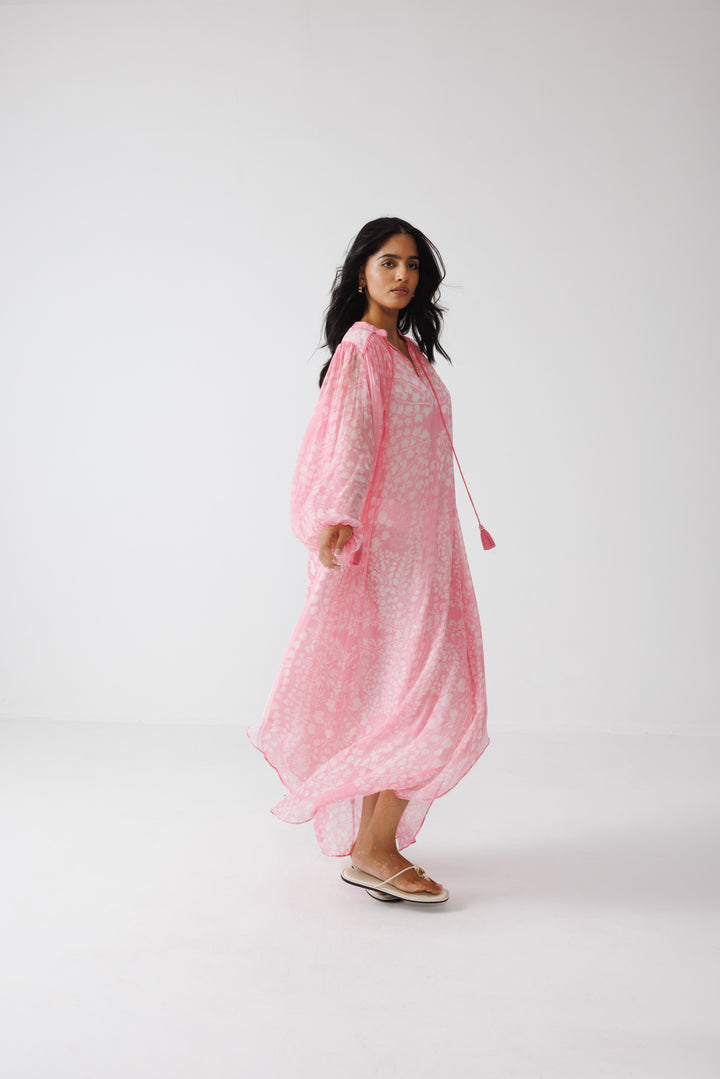 Pavni Kaftan Dress- Pastel Pink