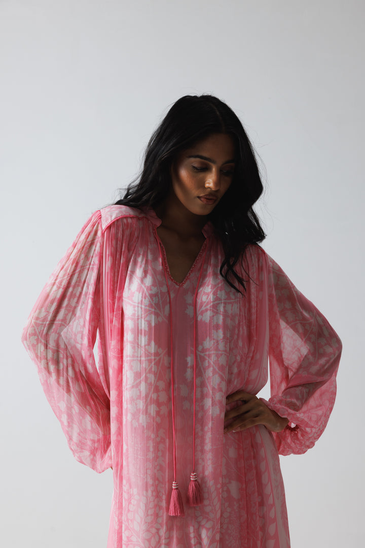 Pavni Kaftan Dress- Pastel Pink