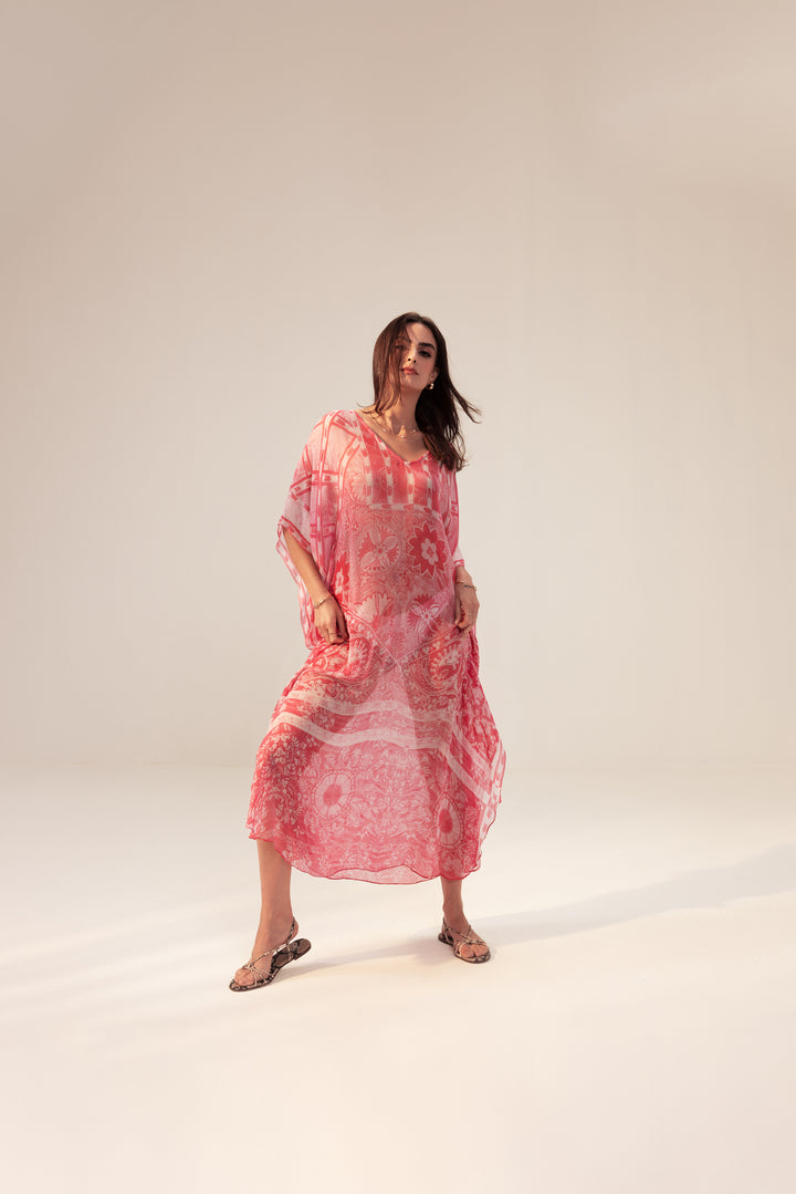 Aisha Pink Kaftan