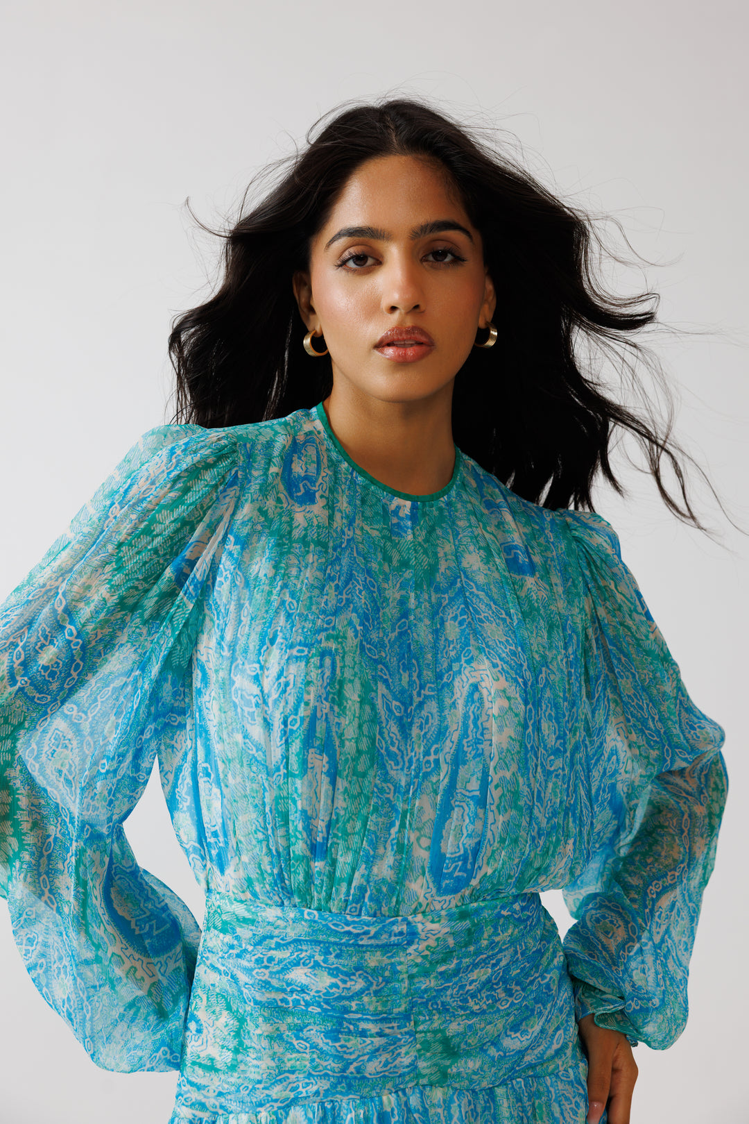 Anya Short Dress- Turquoise
