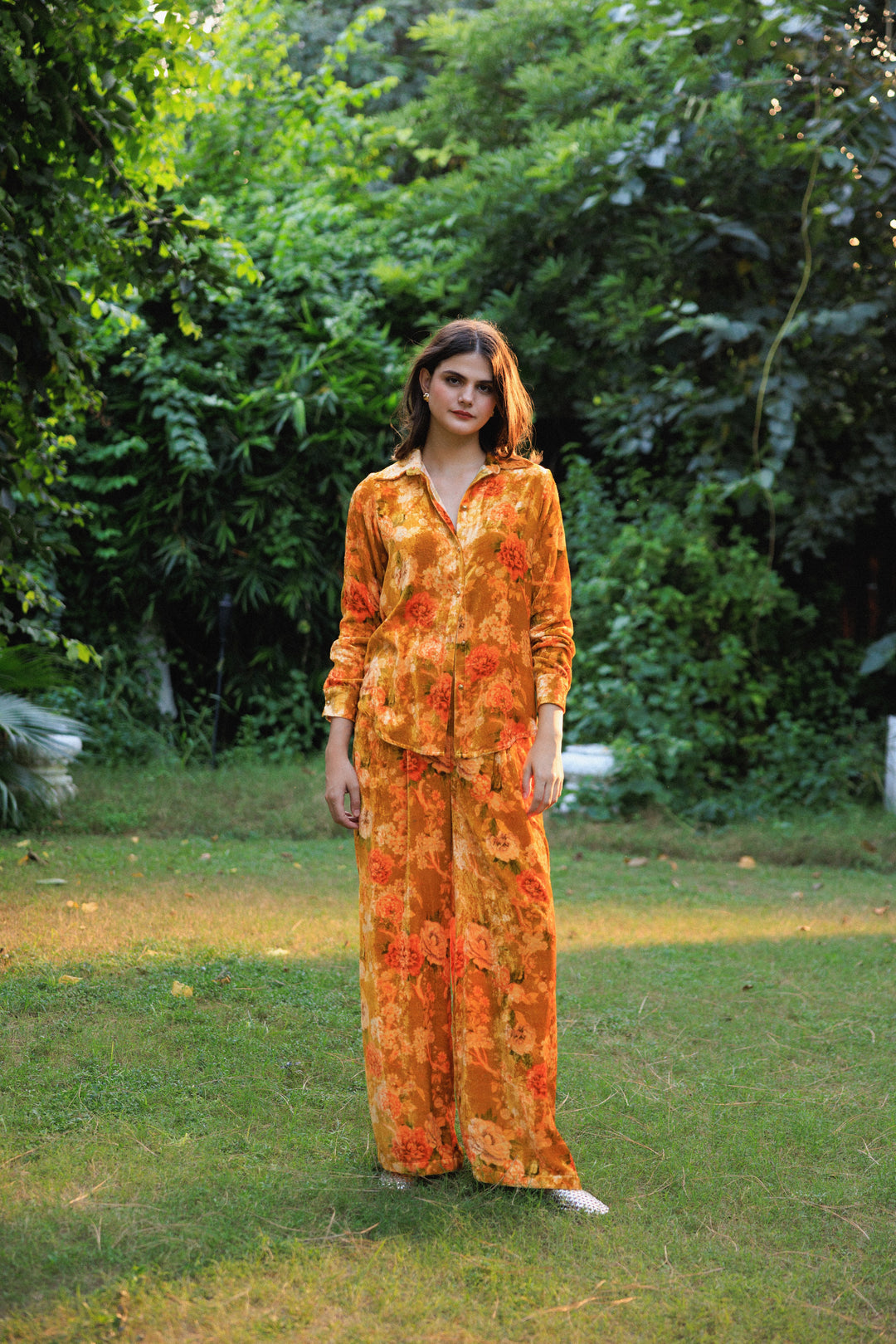 Amber Velvet Co-ord Set
