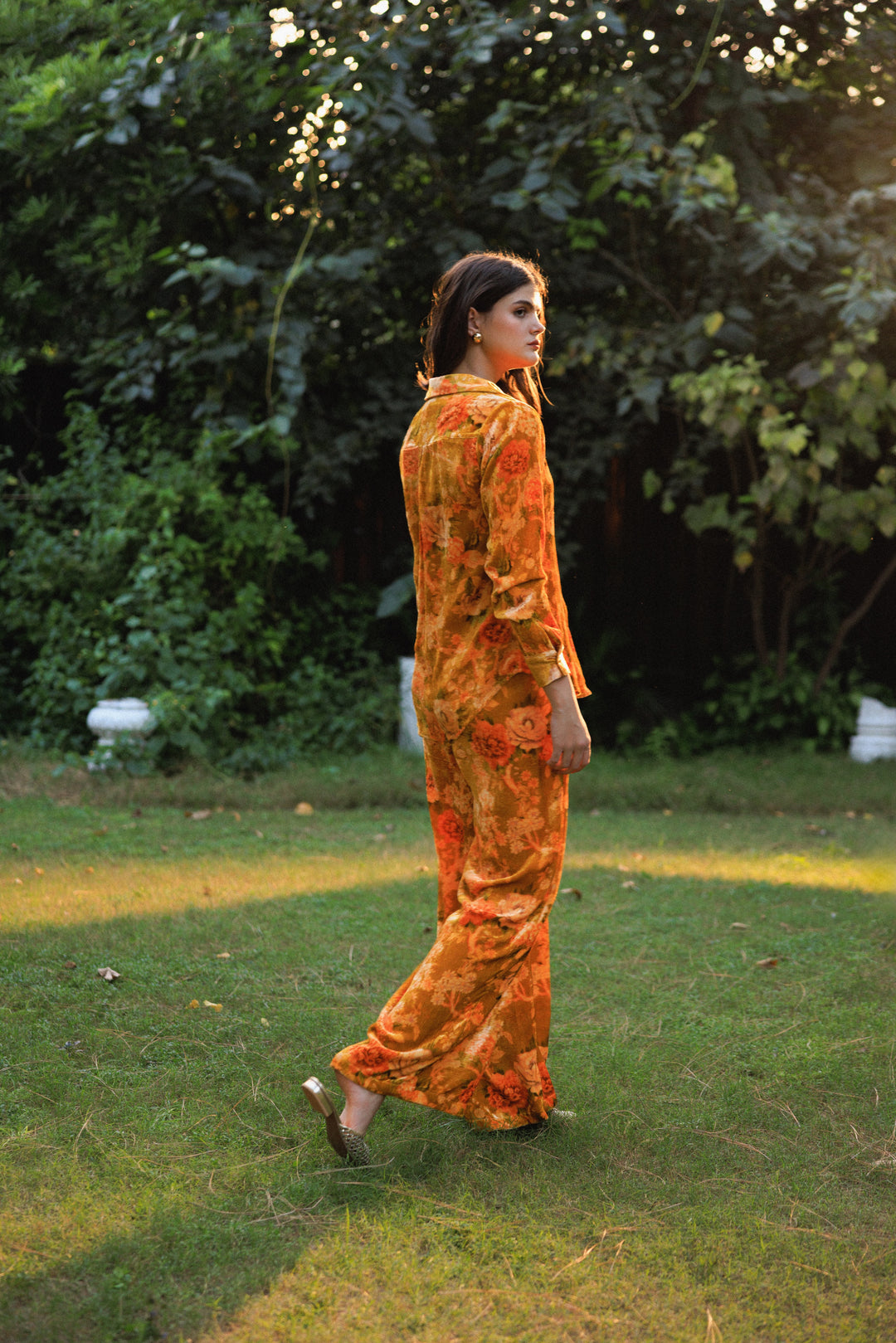 Amber Velvet Co-ord Set