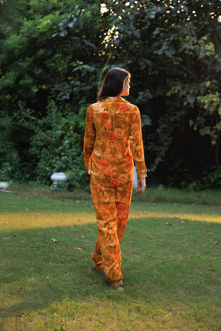 Amber Velvet Co-ord Set