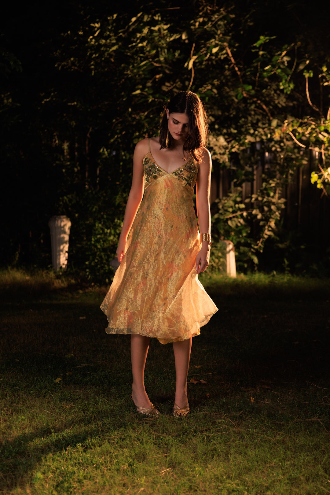 Luna Golden Dress