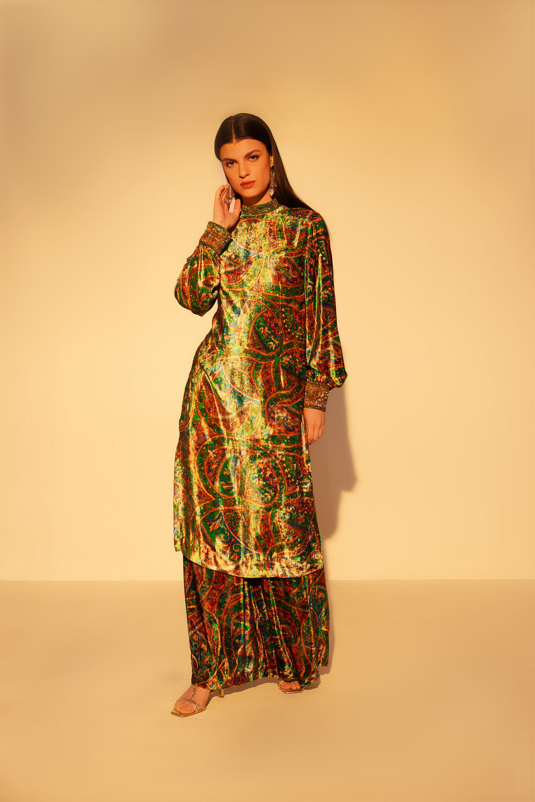 Amaya Embroidered Tunic Set