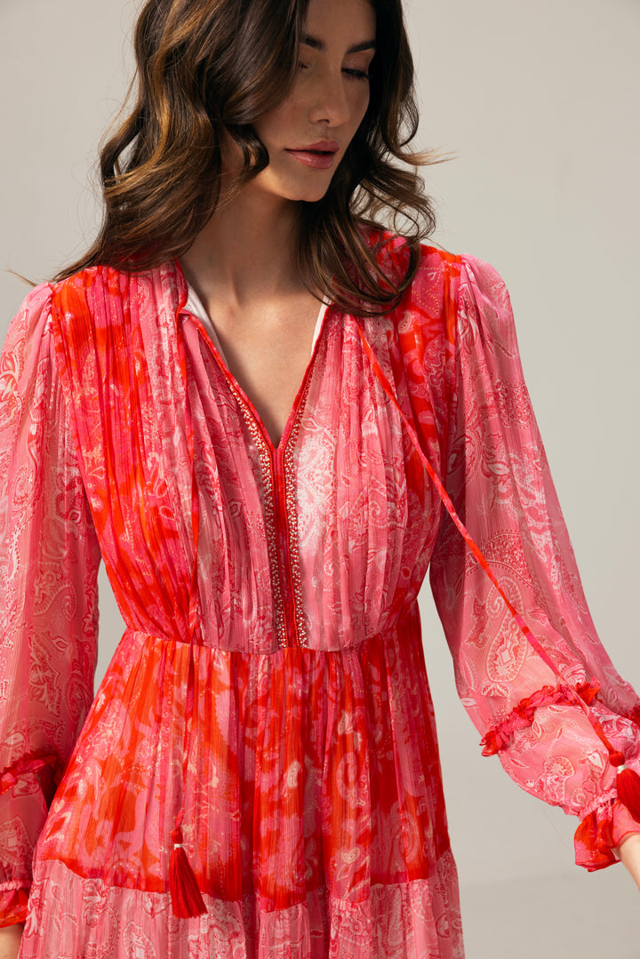 Mila Midi Dress– Pink