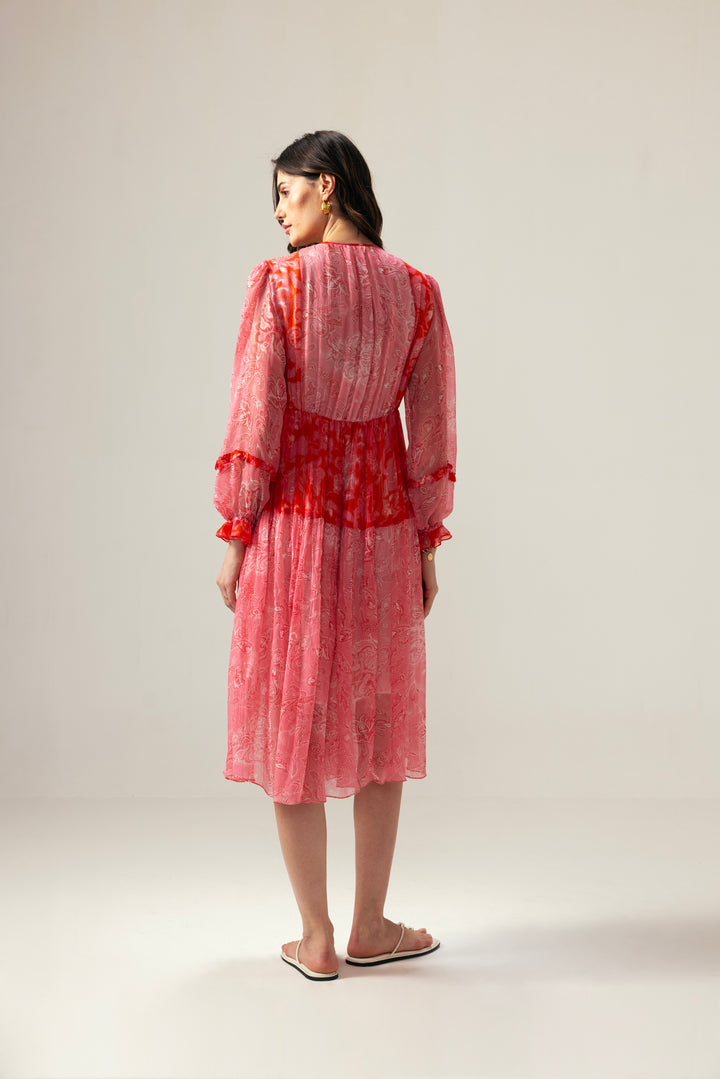 Mila Midi Dress– Pink