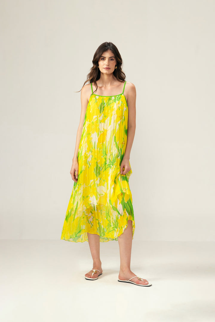 Alina yellow Cami dress