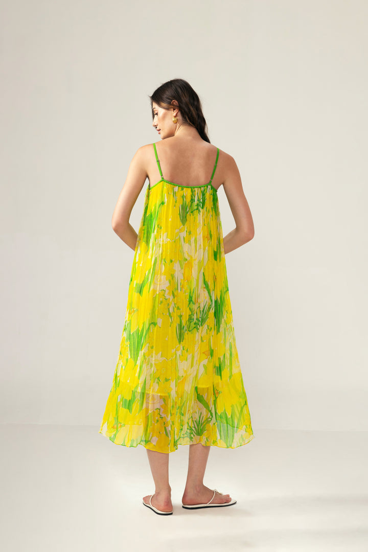 Alina yellow Cami dress