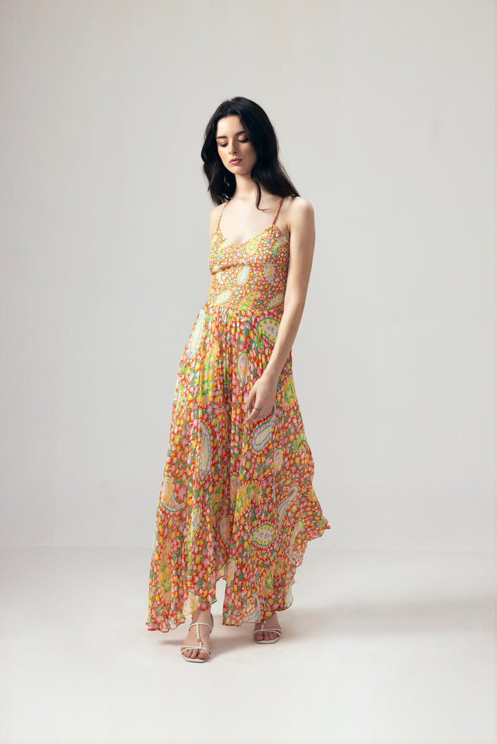 Myra cami maxi dress- Red