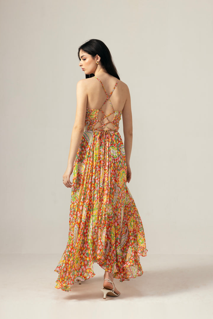 Myra cami maxi dress- Red