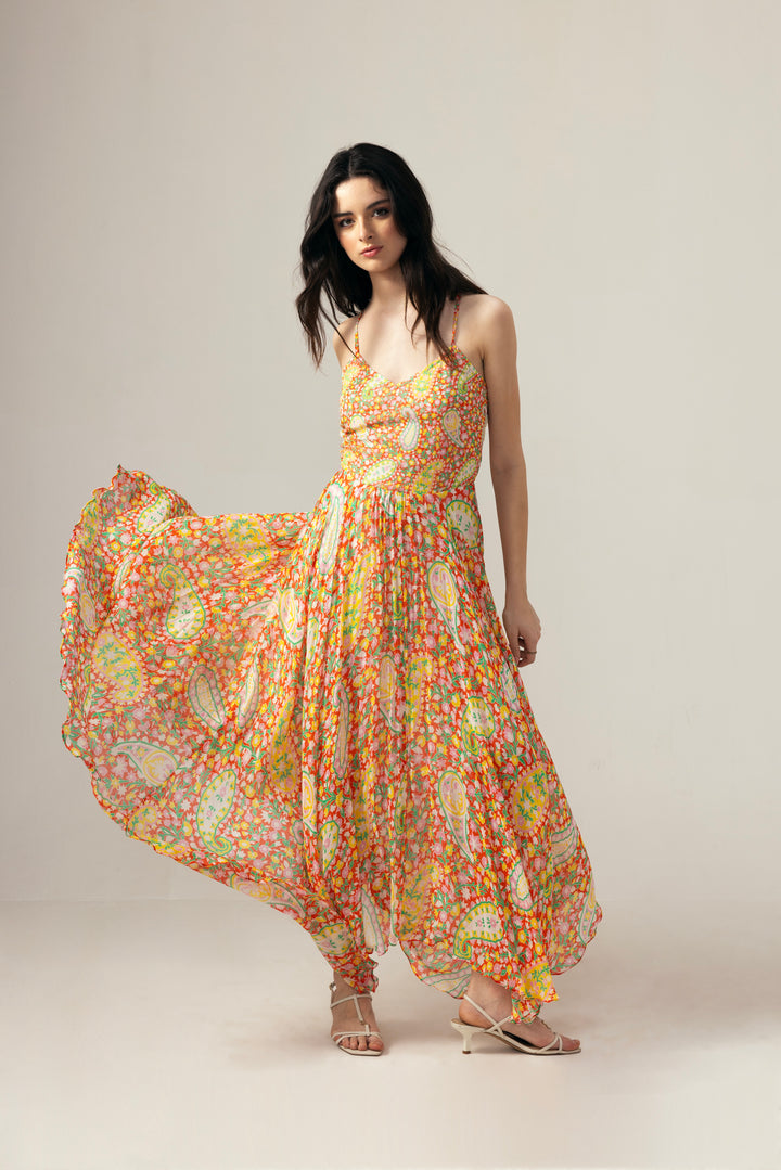 Myra cami maxi dress- Red