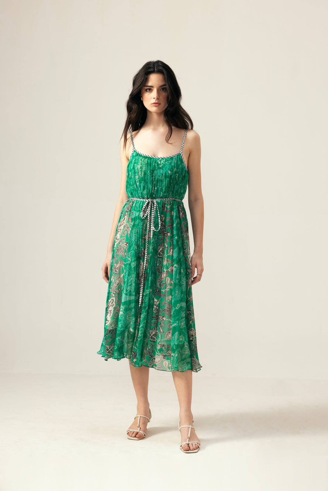 Mila Cami Dress– Green