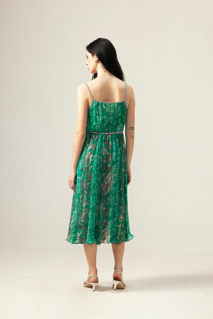 Mila Cami Dress– Green
