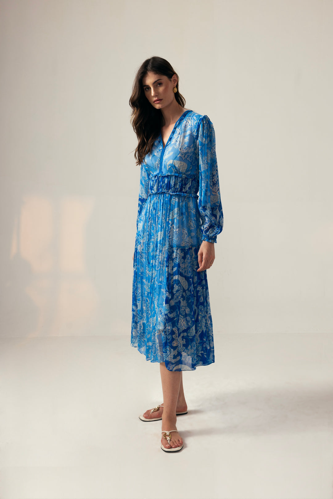 Mila Midi Dress– Blue
