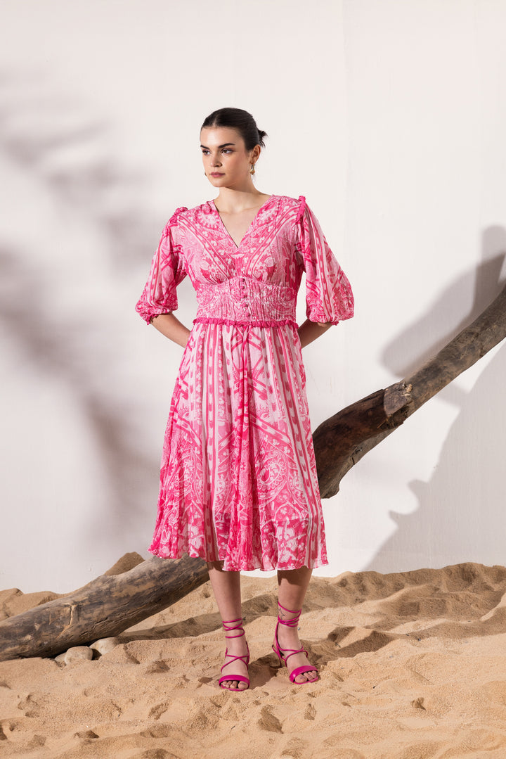 Aisha Cami Dress - Pink