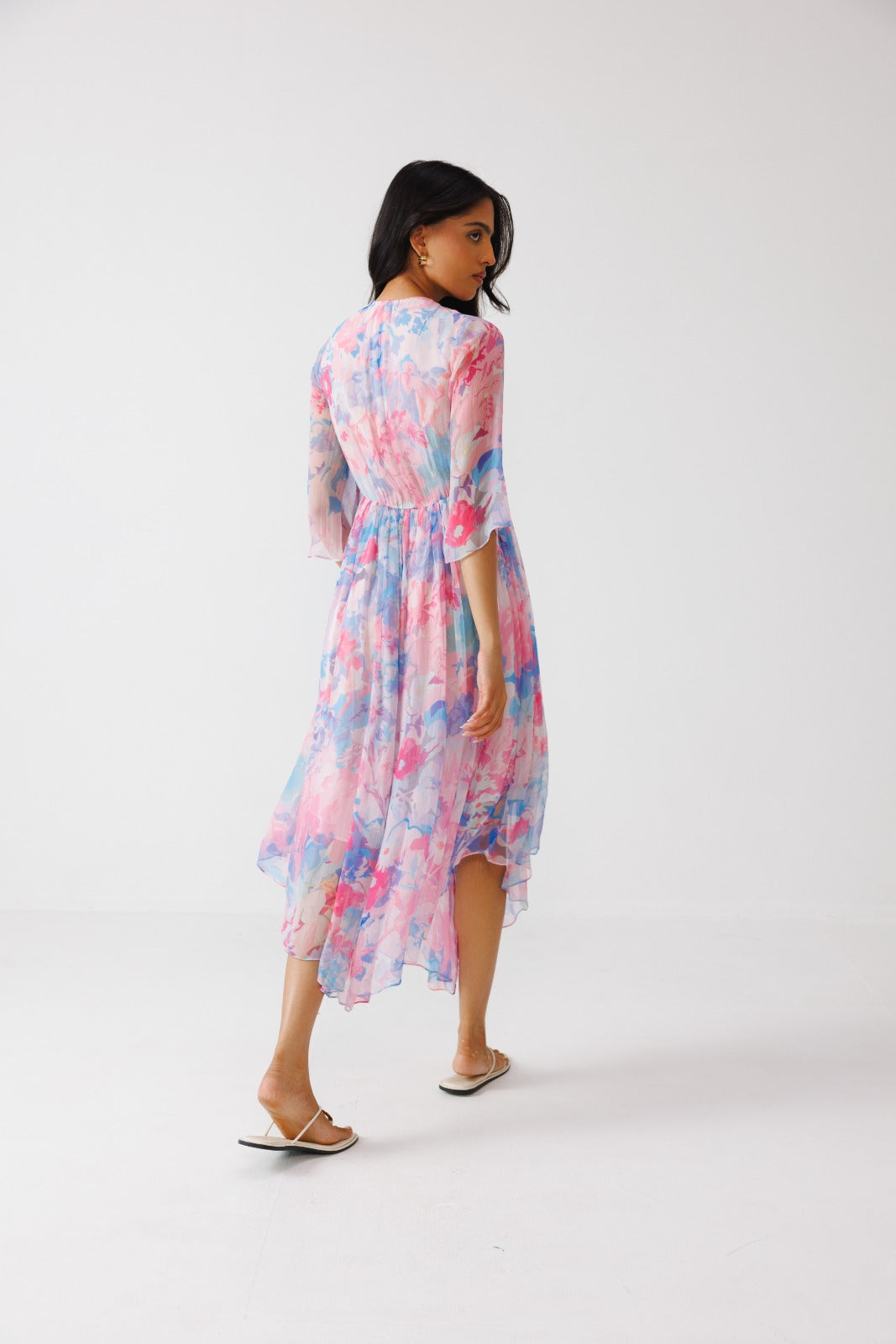 Zoe V-Neck Midi Dress